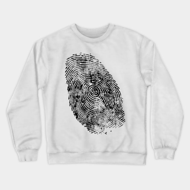 Fingerprint Crewneck Sweatshirt by RosaliArt